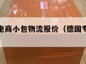 德国跨境电商小包物流报价（德国专线的物流）