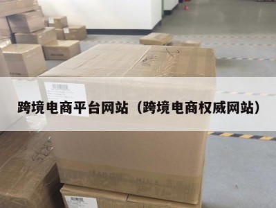 跨境电商平台网站（跨境电商权威网站）