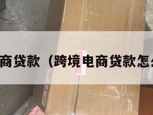 跨境电商贷款（跨境电商贷款怎么操作）