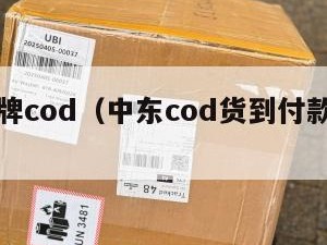 中东仿牌cod（中东cod货到付款好做吗）