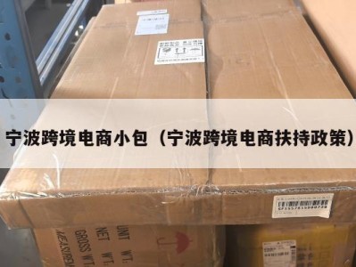 宁波跨境电商小包（宁波跨境电商扶持政策）