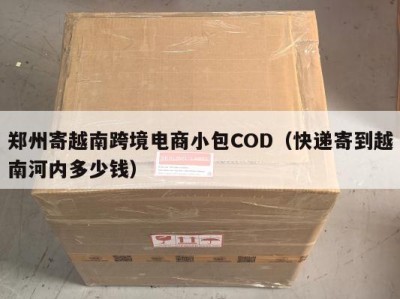 郑州寄越南跨境电商小包COD（快递寄到越南河内多少钱）