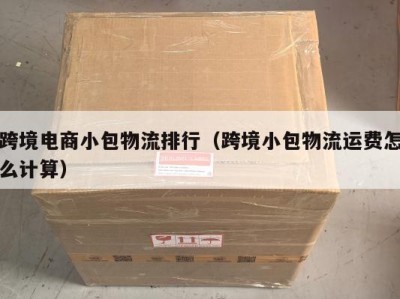跨境电商小包物流排行（跨境小包物流运费怎么计算）
