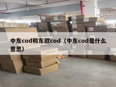 中东cod和东欧cod（中东cod是什么意思）