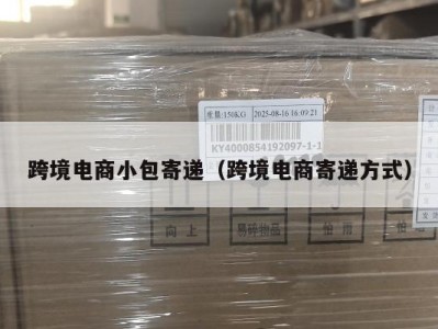 跨境电商小包寄递（跨境电商寄递方式）