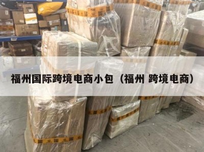 福州国际跨境电商小包（福州 跨境电商）