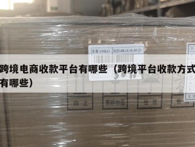 跨境电商收款平台有哪些（跨境平台收款方式有哪些）