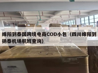 绵阳到泰国跨境电商COD小包（四川绵阳到扬泰机场航班查询）