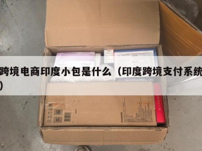 跨境电商印度小包是什么（印度跨境支付系统）