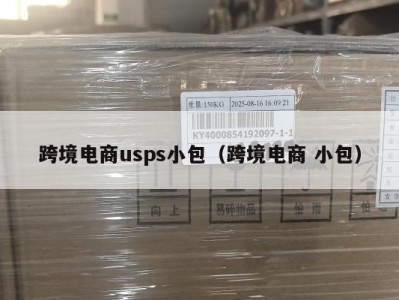 跨境电商usps小包（跨境电商 小包）