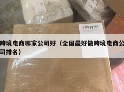 跨境电商哪家公司好（全国最好做跨境电商公司排名）