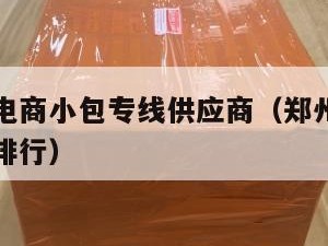 郑州跨境电商小包专线供应商（郑州跨境电商运营公司排行）