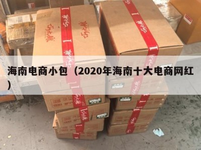 海南电商小包（2020年海南十大电商网红）