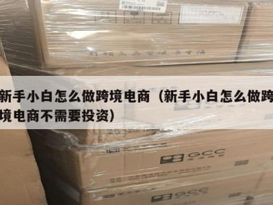 新手小白怎么做跨境电商（新手小白怎么做跨境电商不需要投资）