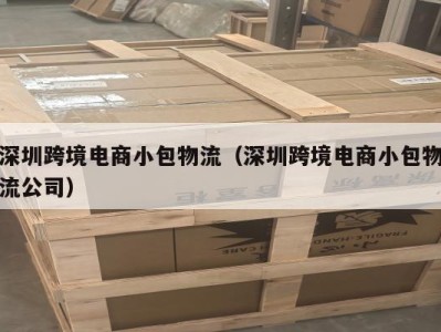 深圳跨境电商小包物流（深圳跨境电商小包物流公司）
