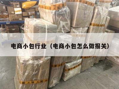 电商小包行业（电商小包怎么做报关）