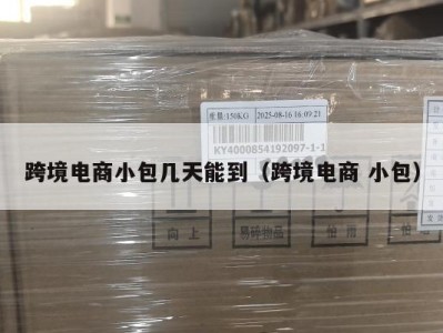 跨境电商小包几天能到（跨境电商 小包）