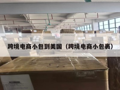 跨境电商小包到美国（跨境电商小包裹）
