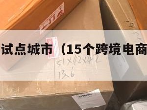跨境电商试点城市（15个跨境电商试点城市）