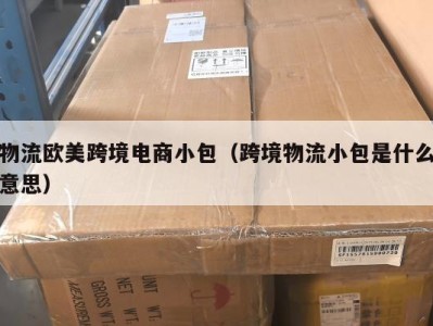 物流欧美跨境电商小包（跨境物流小包是什么意思）