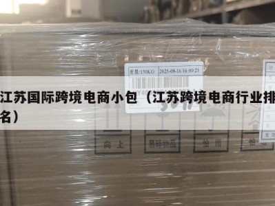 江苏国际跨境电商小包（江苏跨境电商行业排名）
