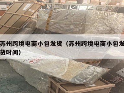 苏州跨境电商小包发货（苏州跨境电商小包发货时间）