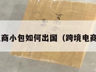 跨境电商小包如何出国（跨境电商 小包）