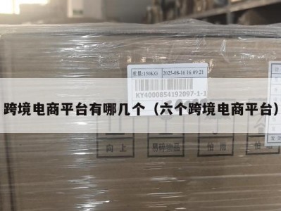 跨境电商平台有哪几个（六个跨境电商平台）