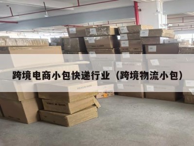 跨境电商小包快递行业（跨境物流小包）
