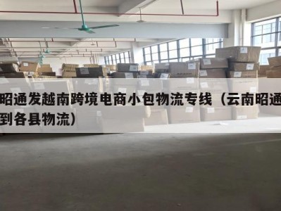 昭通发越南跨境电商小包物流专线（云南昭通到各县物流）