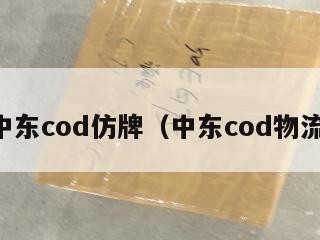 中东cod仿牌（中东cod物流）