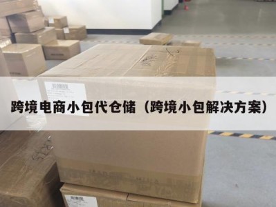 跨境电商小包代仓储（跨境小包解决方案）