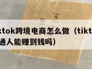 tiktok跨境电商怎么做（tiktok普通人能赚到钱吗）