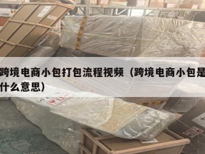 跨境电商小包打包流程视频（跨境电商小包是什么意思）