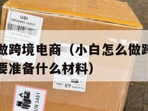 小白怎么做跨境电商（小白怎么做跨境电商怎么入门需要准备什么材料）