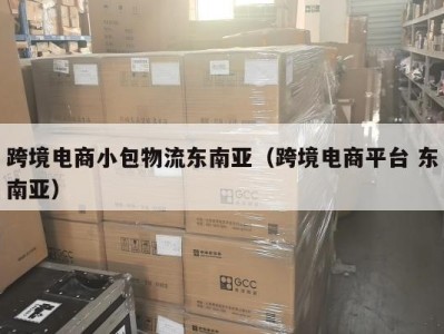 跨境电商小包物流东南亚（跨境电商平台 东南亚）