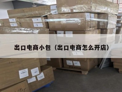 出口电商小包（出口电商怎么开店）