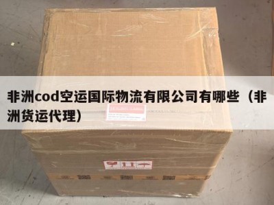 非洲cod空运国际物流有限公司有哪些（非洲货运代理）