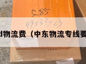 中东cod物流费（中东物流专线要多少钱）