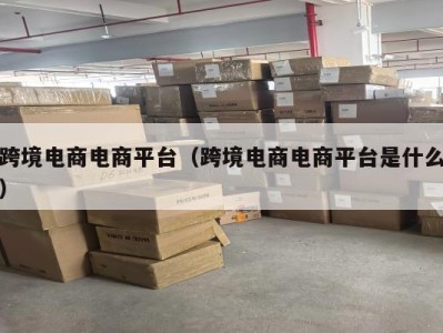 跨境电商电商平台（跨境电商电商平台是什么）