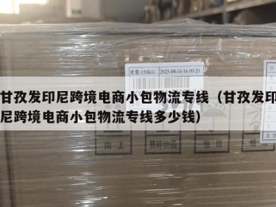 甘孜发印尼跨境电商小包物流专线（甘孜发印尼跨境电商小包物流专线多少钱）