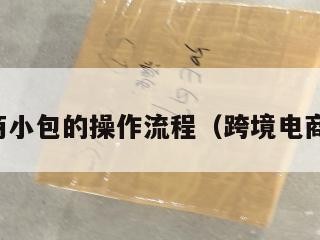 跨境电商小包的操作流程（跨境电商小包裹）