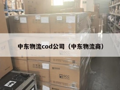中东物流cod公司（中东物流商）