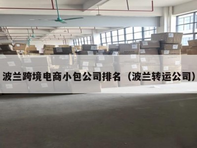 波兰跨境电商小包公司排名（波兰转运公司）