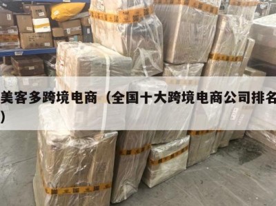 美客多跨境电商（全国十大跨境电商公司排名）