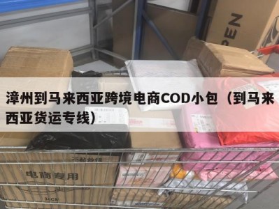 漳州到马来西亚跨境电商COD小包（到马来西亚货运专线）
