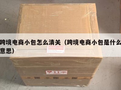 跨境电商小包怎么清关（跨境电商小包是什么意思）