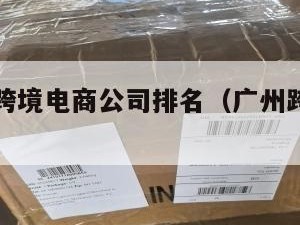 广州小包跨境电商公司排名（广州跨境电商公司排行）