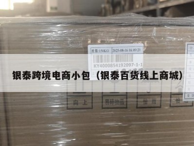 银泰跨境电商小包（银泰百货线上商城）