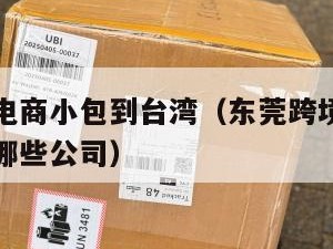 东莞跨境电商小包到台湾（东莞跨境电商产业园公司有哪些公司）